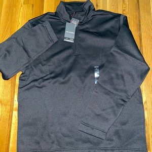 Van Heusen Half zip pullover sweater (black)